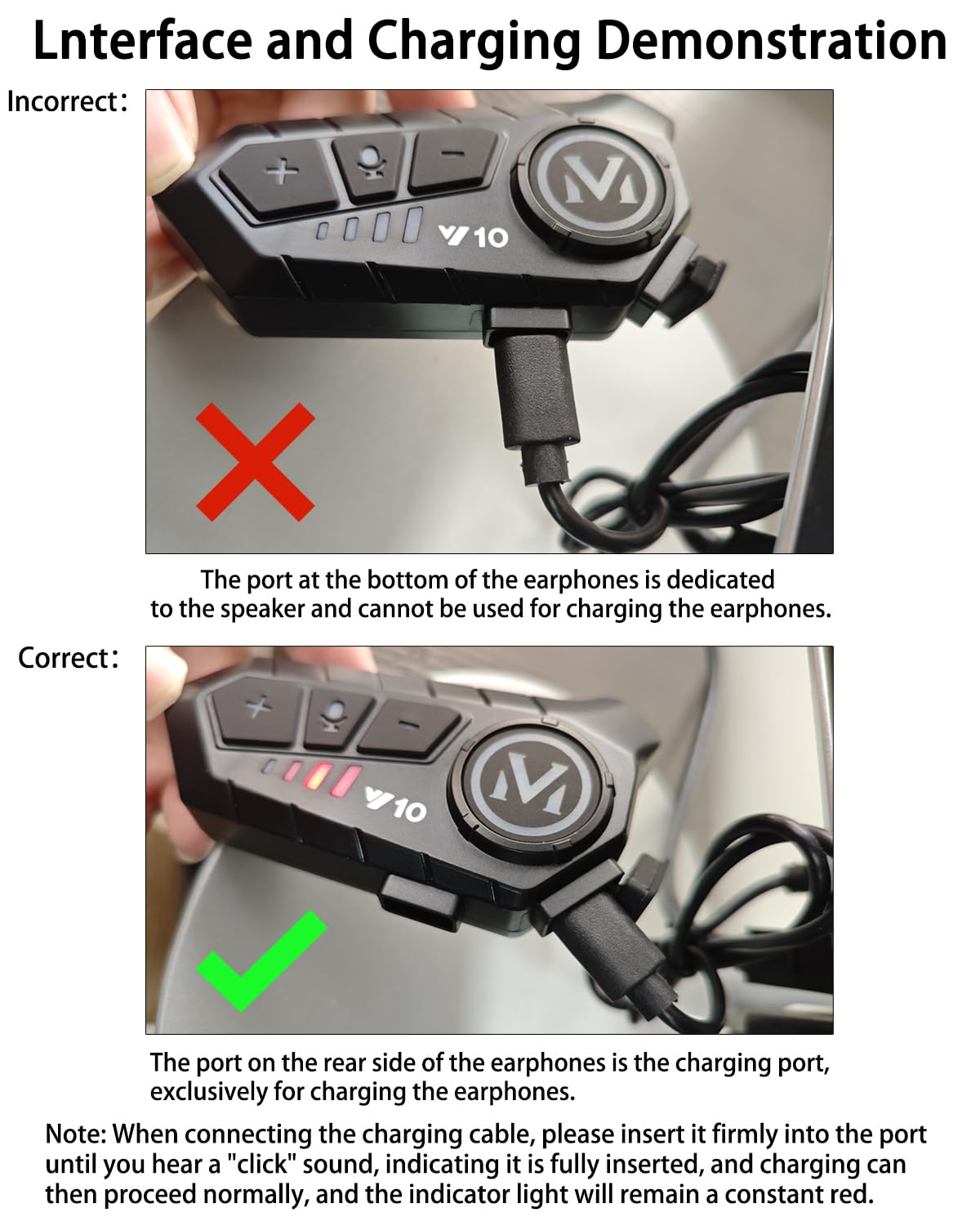 Motorcycle Helmet Speakers - Super Long Battery Life, Helmet Headphones Single Use Headset with Soft/Hard Mic,IPX6 Automatic Answer/Music Control/Intelligent Noise/Wake up Siri - Y-M10