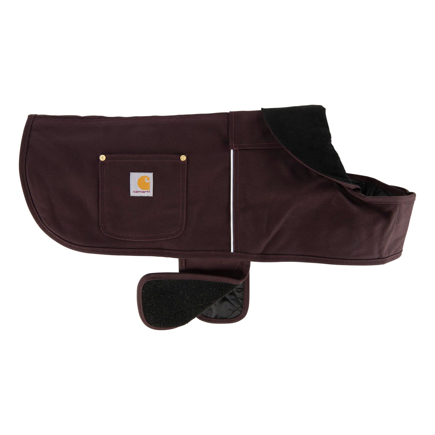 Carhartt Firm Duck Dog Chore Coat, Insulated Weather Resistant Jacket for Cold and Windy Conditions, Deep Wine, Medium