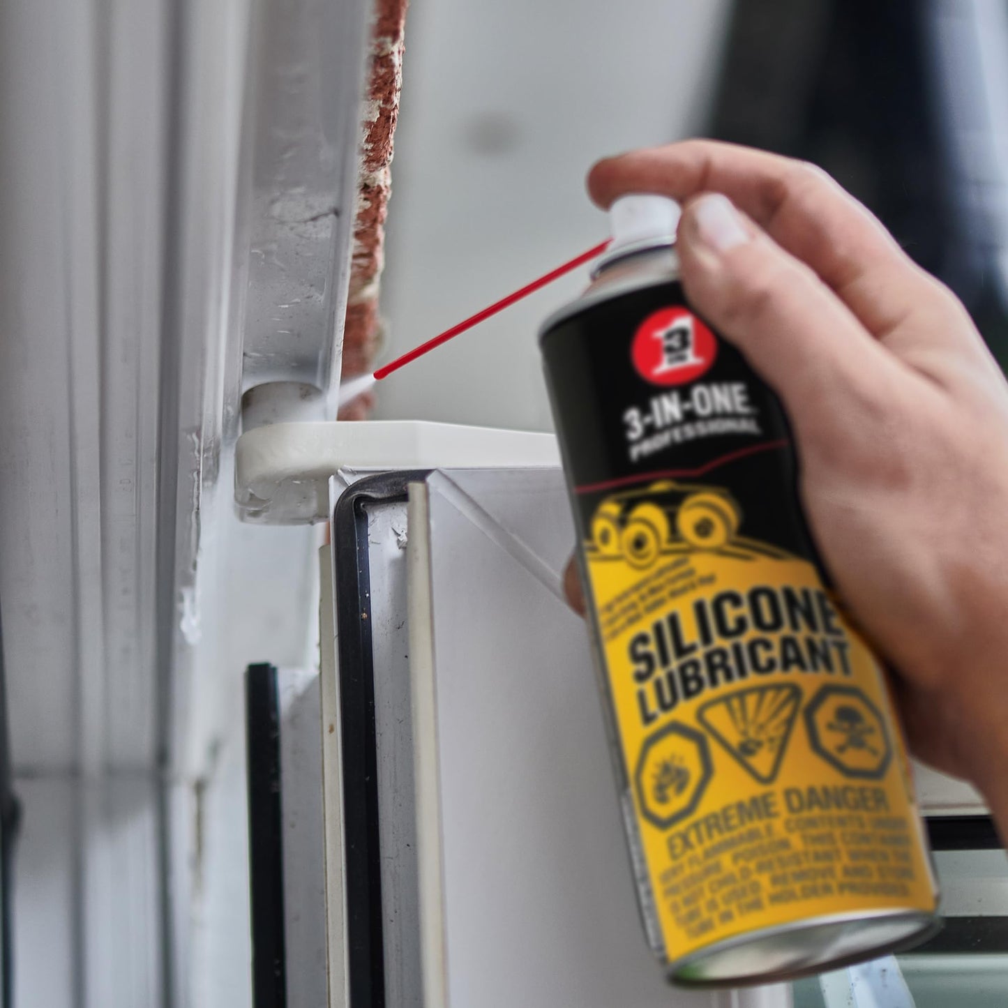 3-IN-ONE Professional Silicone 311g, Safe to use on Metal, Rubber, Wood and Vinyl, 1141, Case of 12