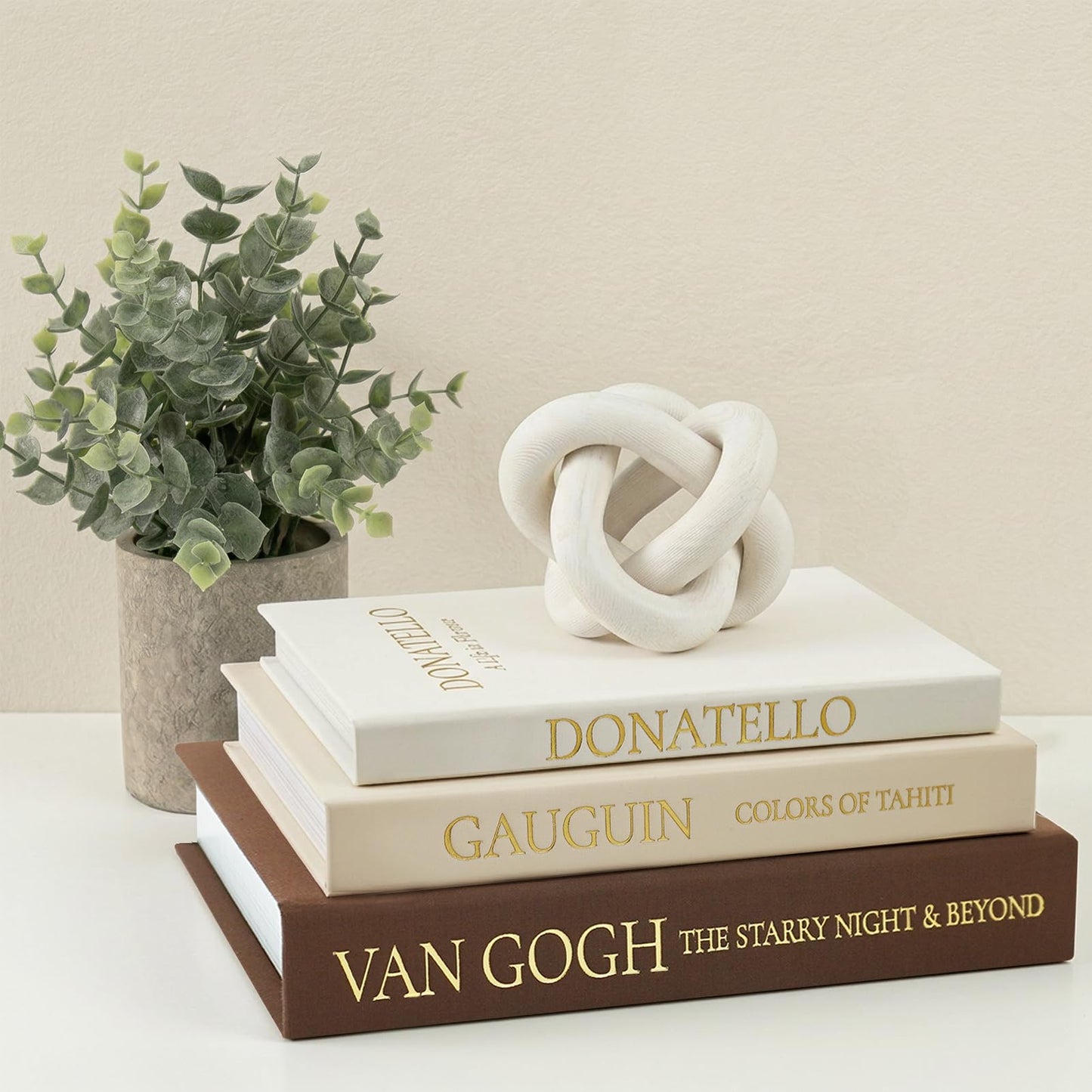 Fveuc Linen Faux Book Box Set of 3, Decorative Books for Shelves, Fake Books for Decoration with Secret Compartment, Modern Aesthetic Table Decor, Linen Covered Hollow Book Box (Brown-Beige-White)