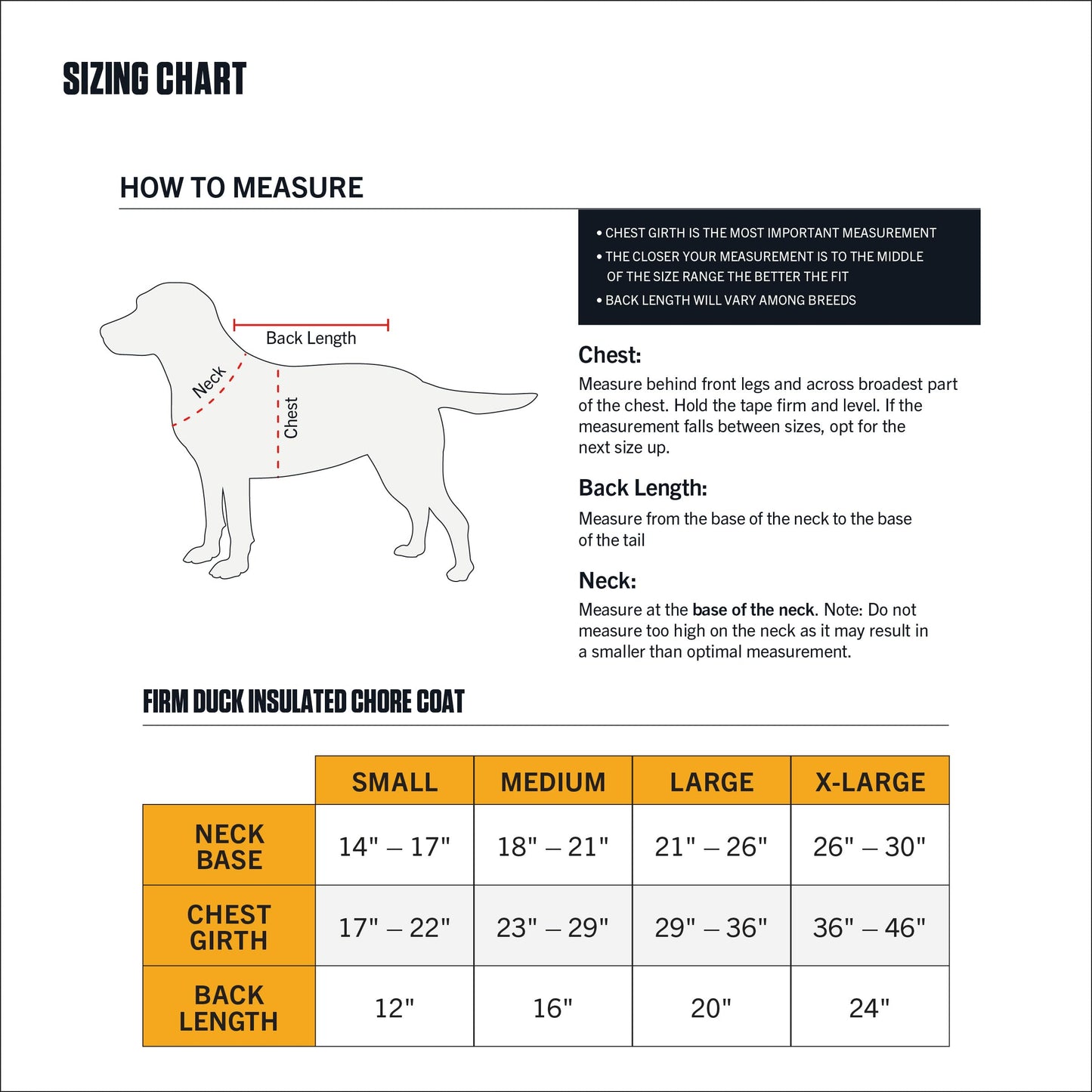 Carhartt Firm Duck Insulated Dog Chore Coat, Durable Weather Resistant Jacket for Cold and Windy Conditions, PFAS Free (Hunter Orange), Large