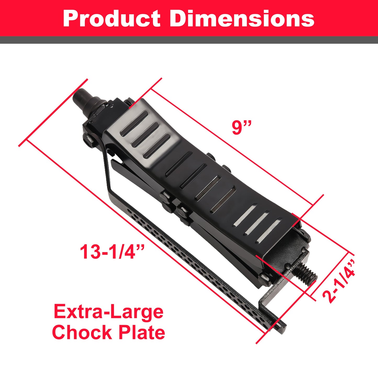 PEAKTOW Heavy Duty Lockable RV Tire Wheel Chock Stabilizer, RV Wheel Immobilizers for Camper Motorhome and Travel Trailer, with Wrench and Two Locks, 2PK