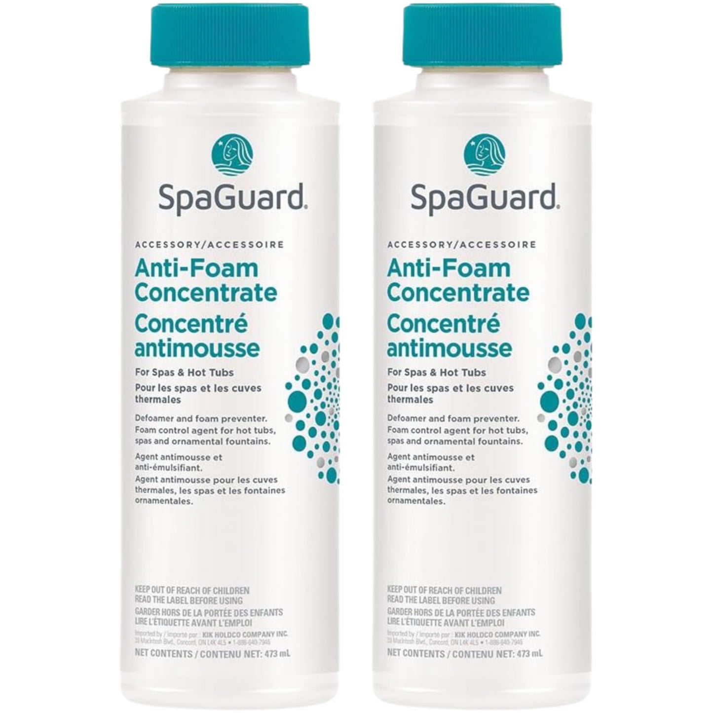 2 Pack | (2) Anti-Foam 473ml | Defoamer | Spa & Hot Tub | Spa Guard | Can Use with Other Hot Tub Chemicals | 2 x 473ml | with Free Balance Guide