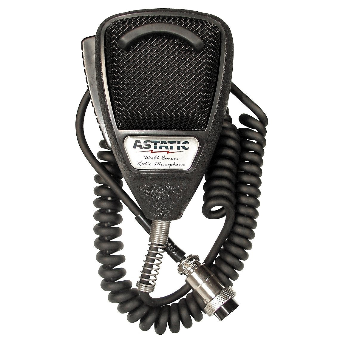 Astatic 302-636LB1 Black Noise Cancelling 4 Pin CB Microphone - Bulk Packaged
