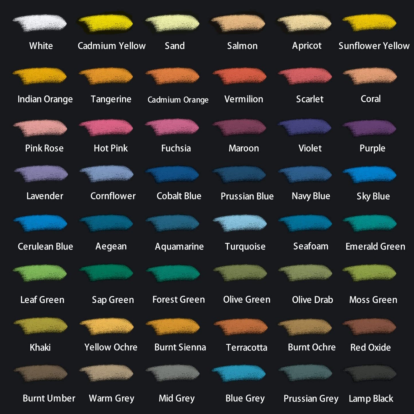 Mont Marte Soft Pastels in Tin Box Signature 48pc, 48 Assorted Colours, Vibrant Pastel Sticks, Great Blending, Comes in Storage Case, Ideal For Art, Craft, Colouring and Sketching