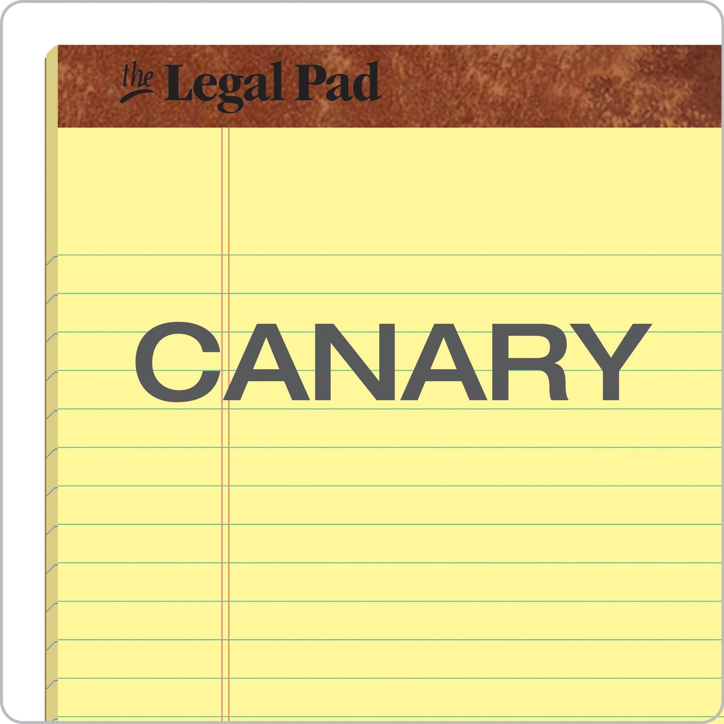 Tops 7572 Letr-Trim Perf-Top Legal Pad Legal Size, 50 Sheets per Pad, Dozen (Canary)
