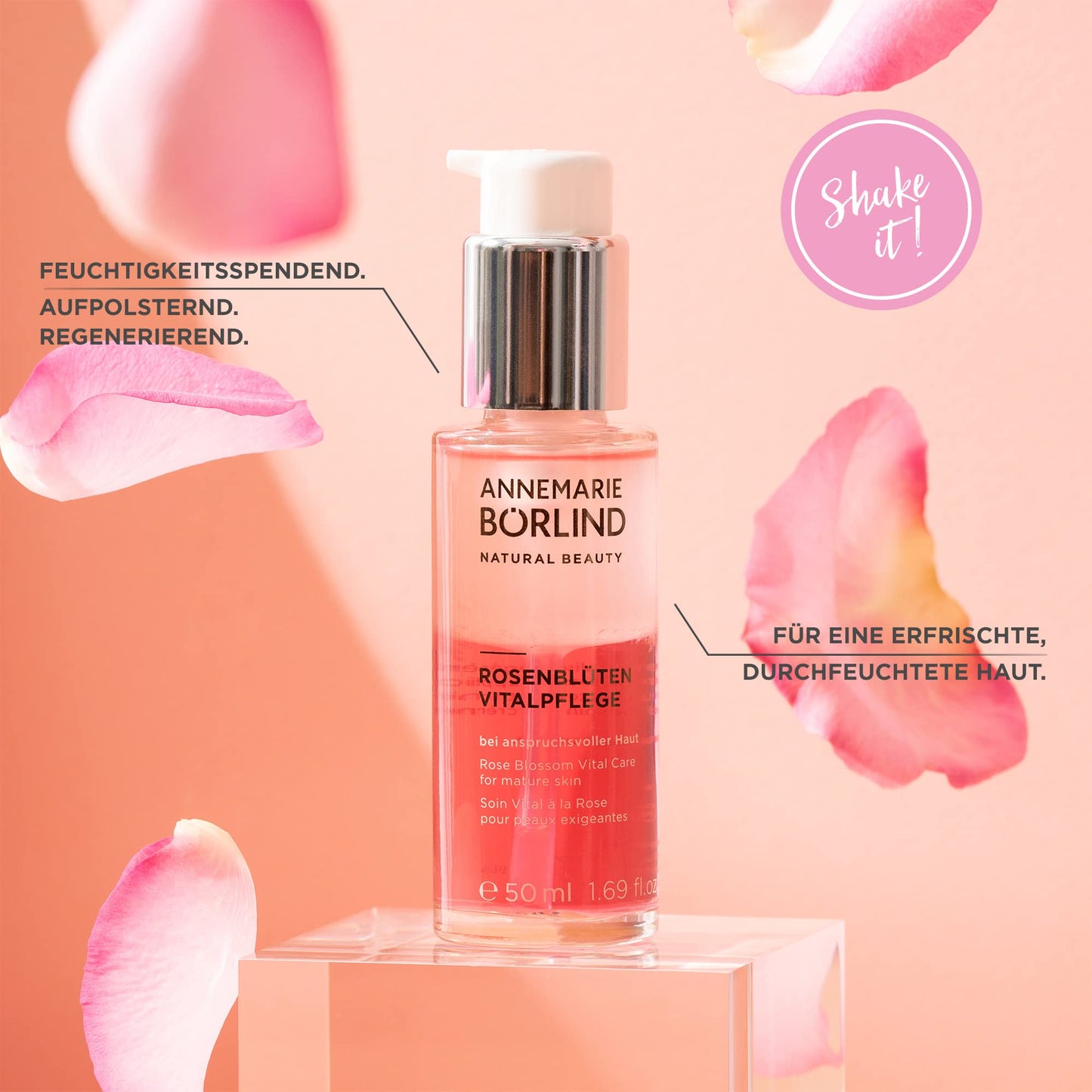 ANNEMARIE BÖRLIND Serum for Face Natural Face Serum for Women - 50mL (Rose Blossom, 50 ml)