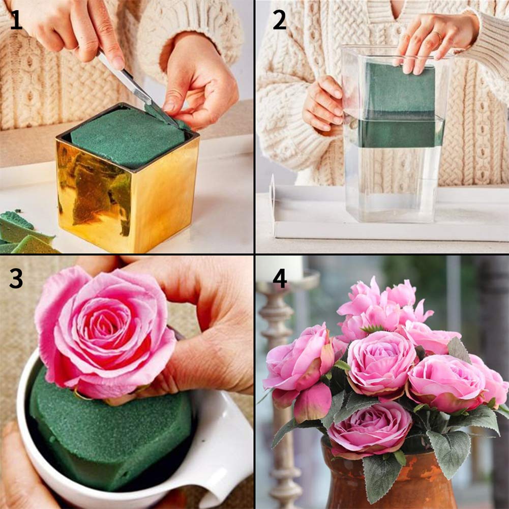 LOMIMOS 10PCS Floral Foam Bricks,Florist Blocks Supplies for Flower Arrangement DIY Craft