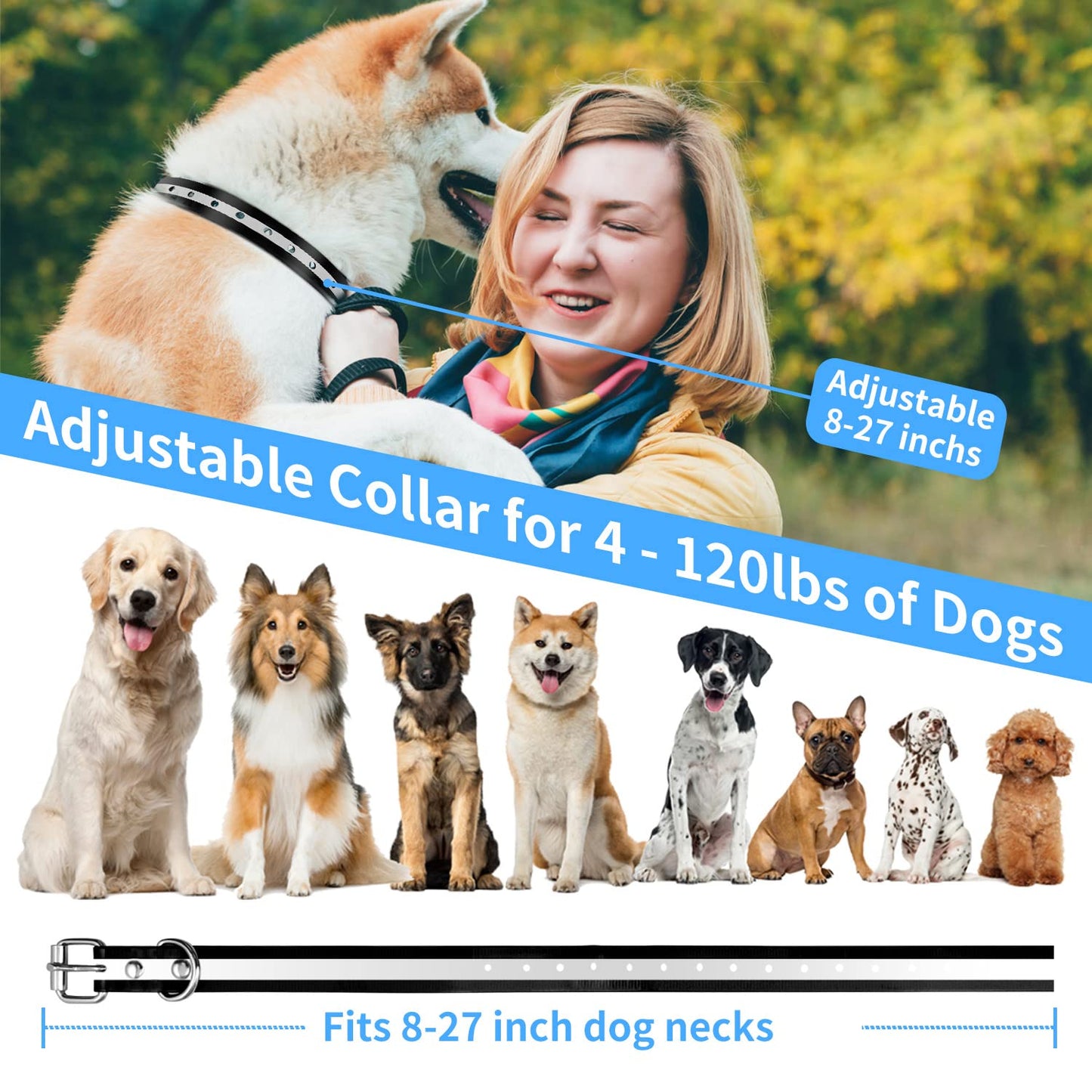 PaiPaitek Bark Collar with Remote, Automatic Bark and Training Collar Combo with Beep, Vibration, Shock, Auto Bark Mode, Up to 3300ft Range Dog Shock Collar for Small, Large and Medium Dogs