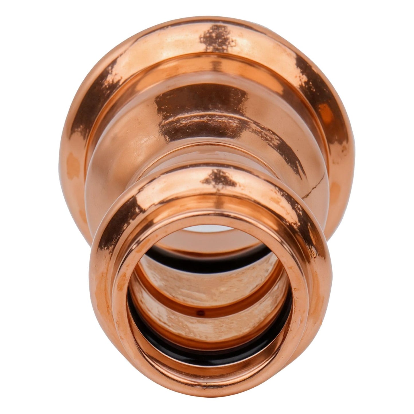 WHK 10 Packs 3/4" x 1/2" Pro Press Propress Copper Reducing Coupling Adater Fittings Use for Connect From 3/4 Cooper to 1/2 Cooper Pipe(Lead-Free,No Stop)