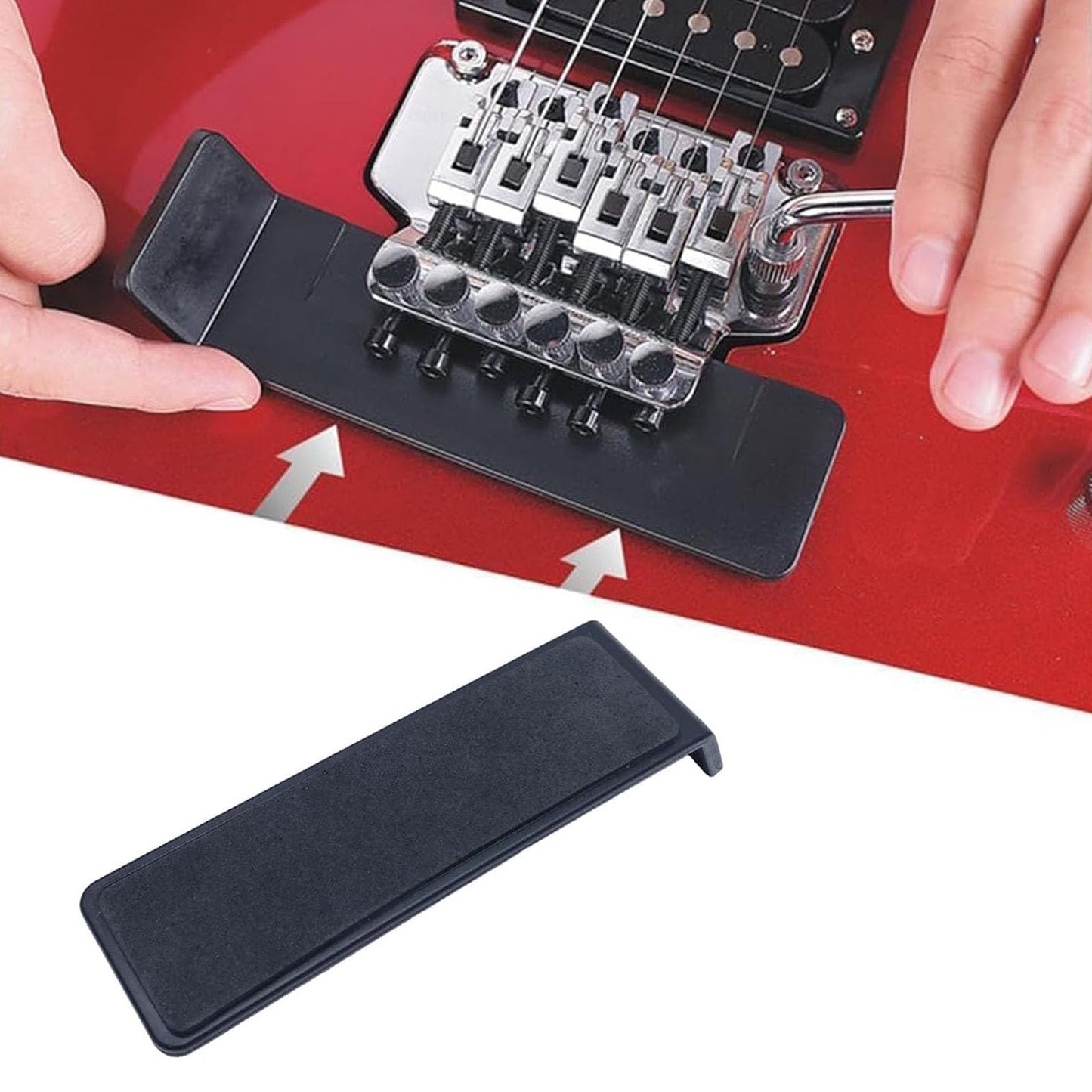 TUOREN Guitar Floating Tremolo Set Up Blocks Slider Set, Intonation Adjuster and Tremolo Bridge Shim Compatible with Floyd Rose Electric Guitar Accessories, Guitar Luthier Tool Set 1/4" - 3/4"