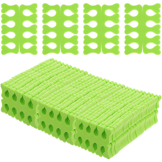 Beavorty 100 Pairs Foam Toe Separators Finger Toe Spacers Disposable Toes Dividers for Nail Art Manicure Polish Pedicure DIY Tools