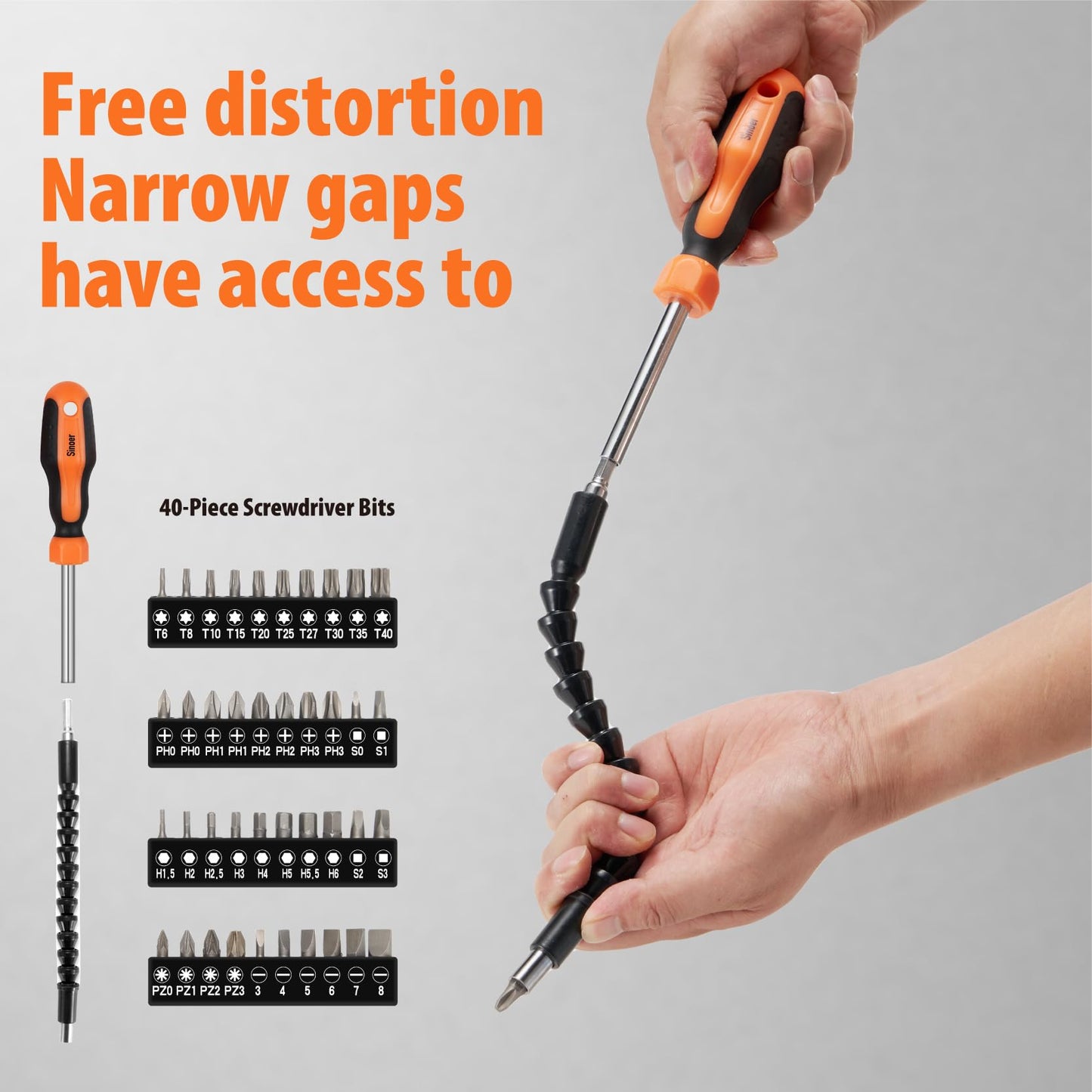 70-Piece Magnetic Screwdrivers Set with Case, Precision Screwdriver Kit,Includes Slotted, Phillips,Torx,Hex, Square,Pozidriv, and Precision Tools for Repair Home Improvement,DIY Craft