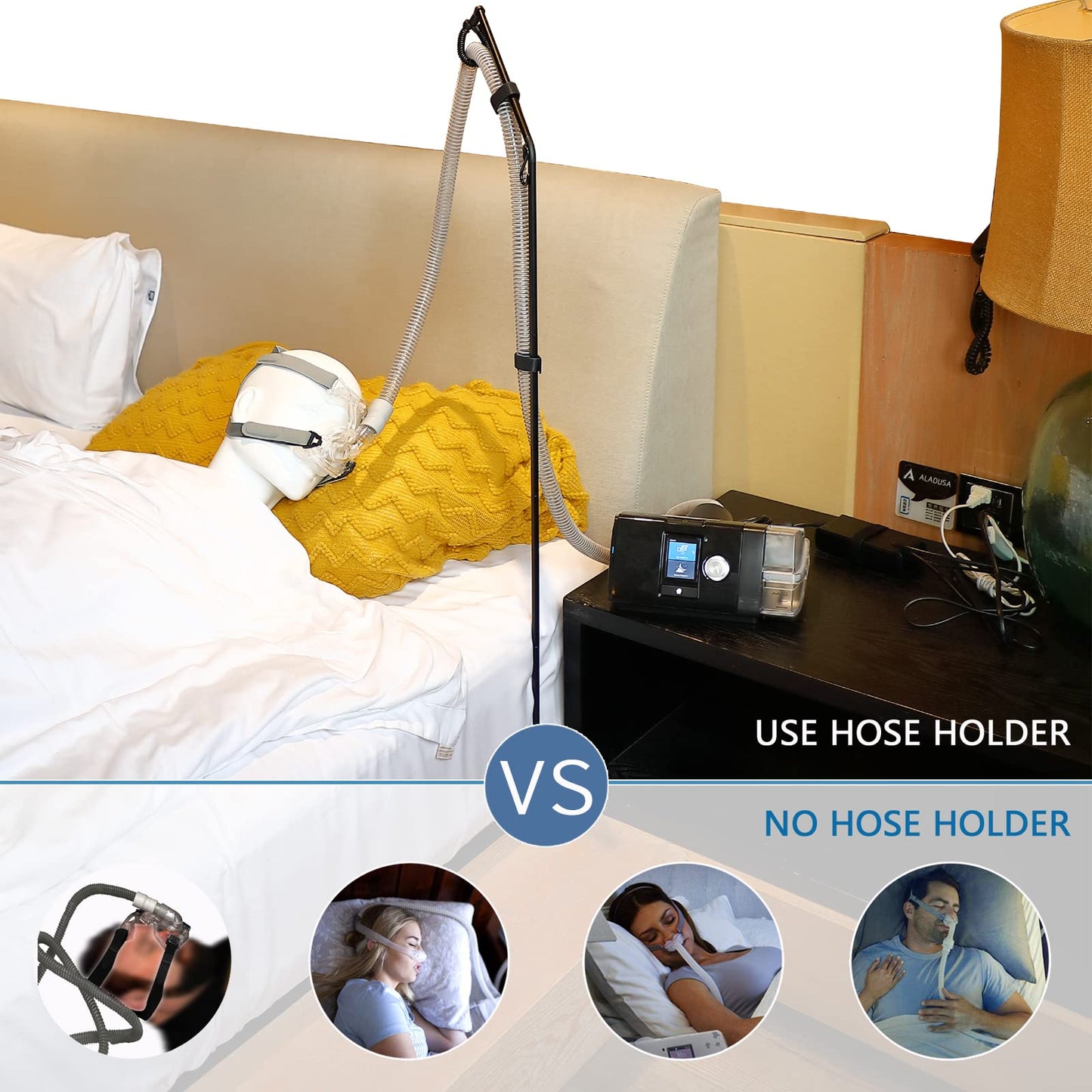ALADUSA CPAP Hose Holder, Removable and Assemblable Foldable CPAP Hose Hanger Support Comfort and Untangled Sleep,CPAP Supply CPAP Accessories