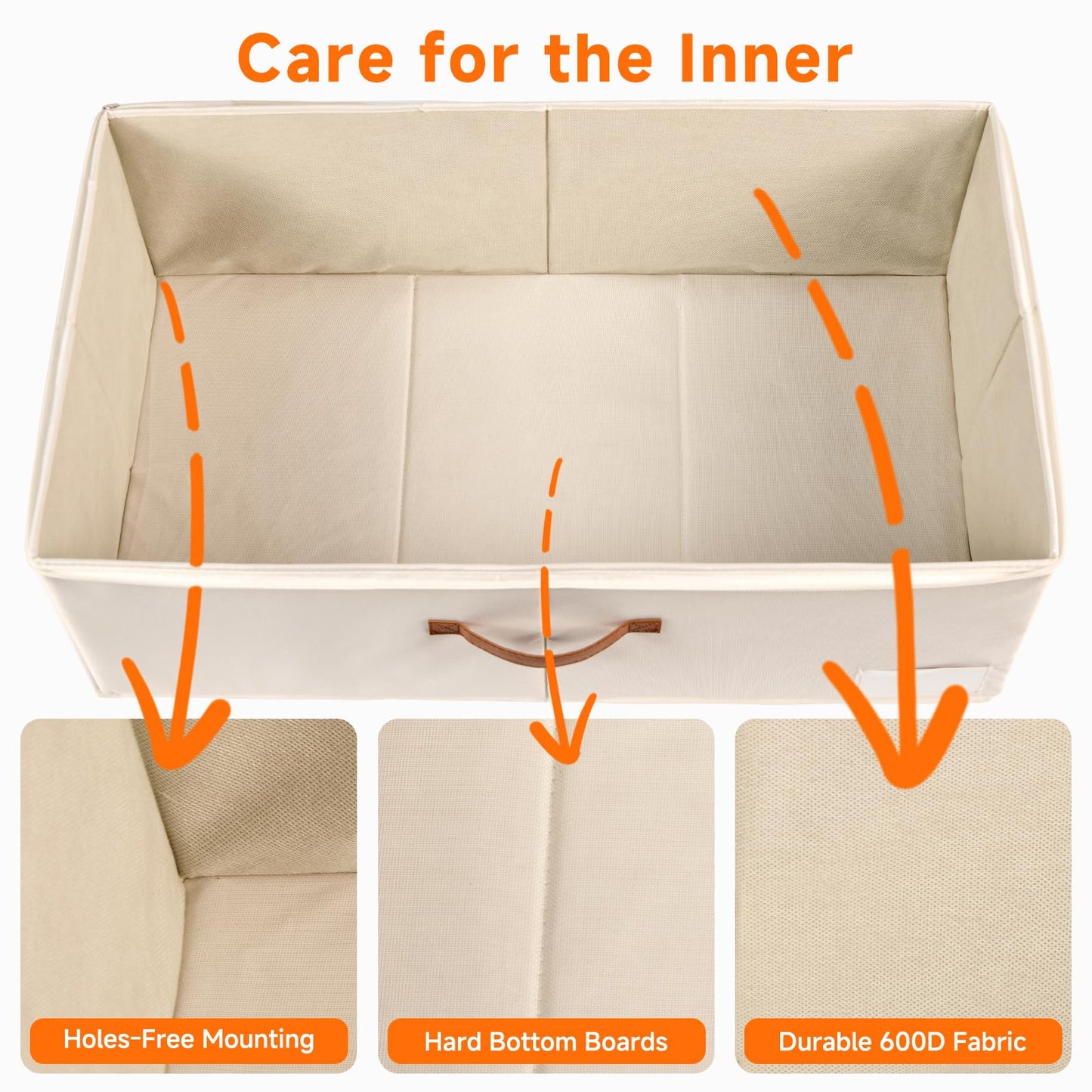 KitHero 60L Large Under Bed Storage with Wheels Pack of 2, Underbed Shoe Container Bin with Clear Lid Cover, 10.5 Inches Rolling Under Bed Drawer Storage Bag Basket for Boots Quilt Sweater - White