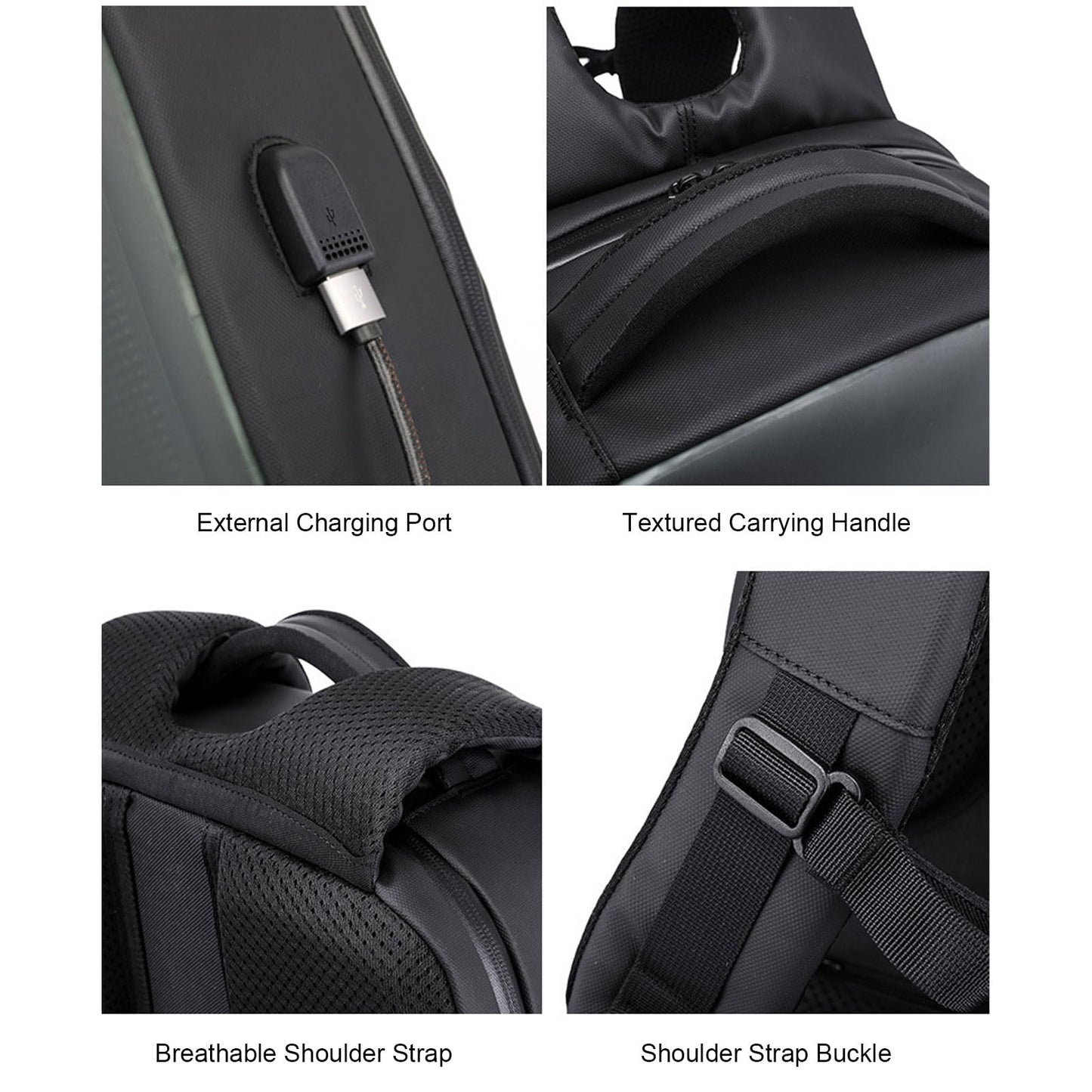 LED Motorcycle Backpack, Full Color Screen LED Laptop Backpack with Customizable Shoulder Straps, 16inch Water Proof Travel Bag, Programmable Riding Backpack for SPOTLED APP