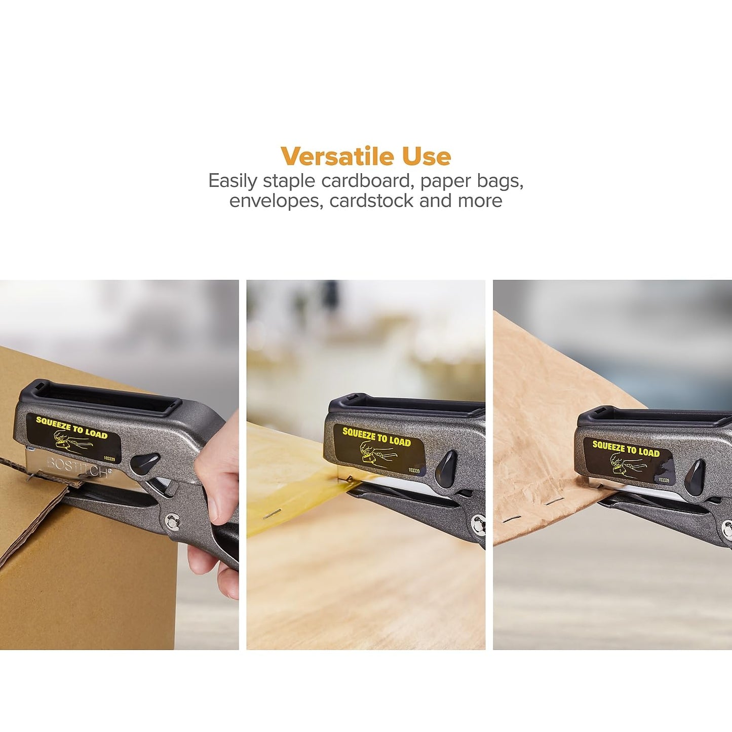 Bostitch Office B8 Heavy Duty All Metal 45 Sheet Plier Stapler, 210 Stapler Capacity, Full-Strip, Black, 0-2245