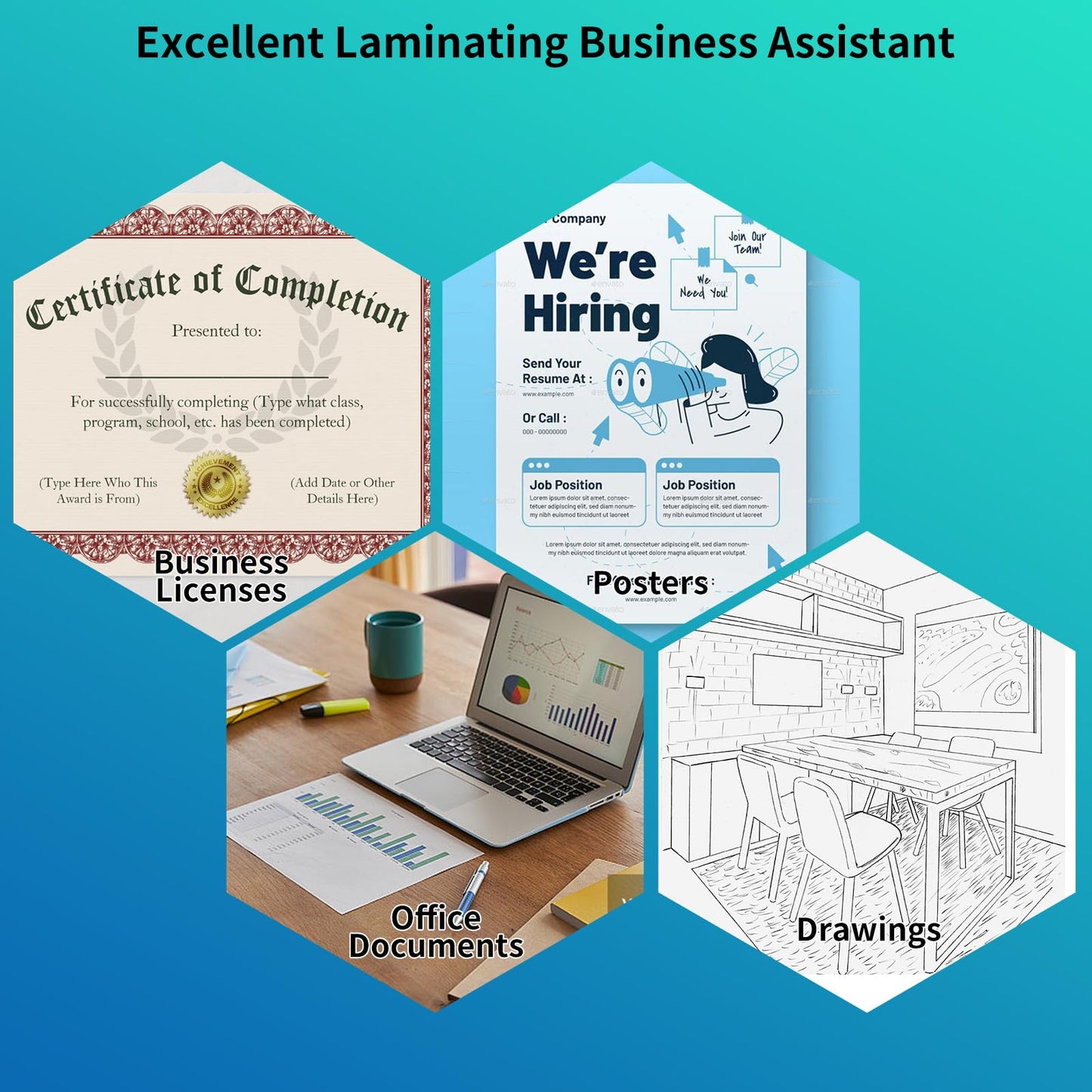 500 Pack 3 mil LabelMore Laminating Sheets, Laminator Sheets for Laminator - 9 X 11.5-inches