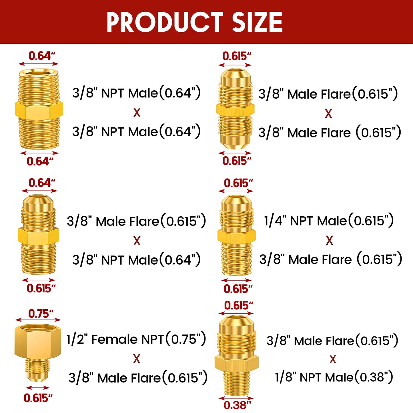 GasXpert 20 Feet High Pressure 3/8" Female Flare Propane Hose Extension with 6-in-1 Conversion Couplings for Heater, Grill, Fire Pit, Stove