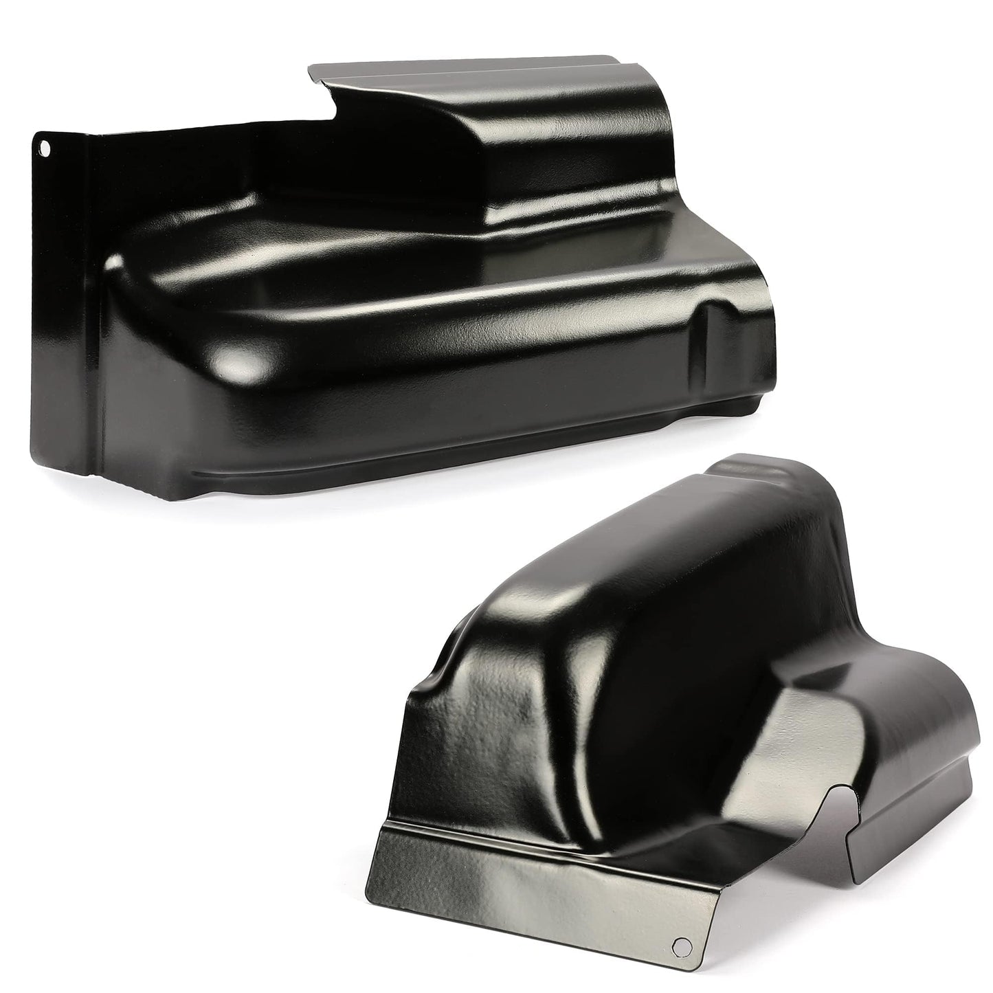ECOTRIC Steel Cab Corner Covers Compatible with 2004-2008 Ford F-150 2006-2008 Lincoln Mark LT 4 Door Crew Cab Pickup Truck, Rust Repair Panel Replacement Left & Right