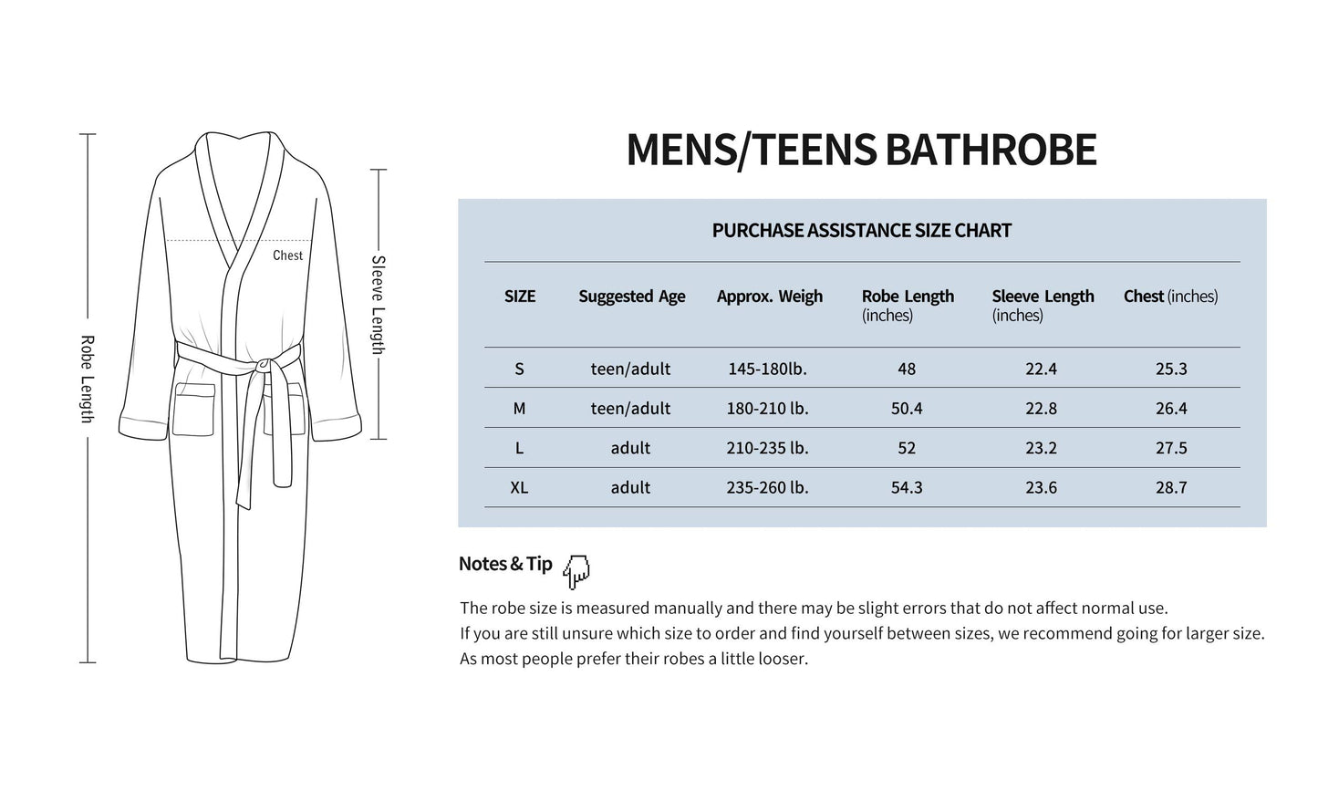 OUFANG Men's Soft and Warm Bathrobe, Black Spa Robe with Sherpa Kimono Shawl Collar Unisex (X-Large)