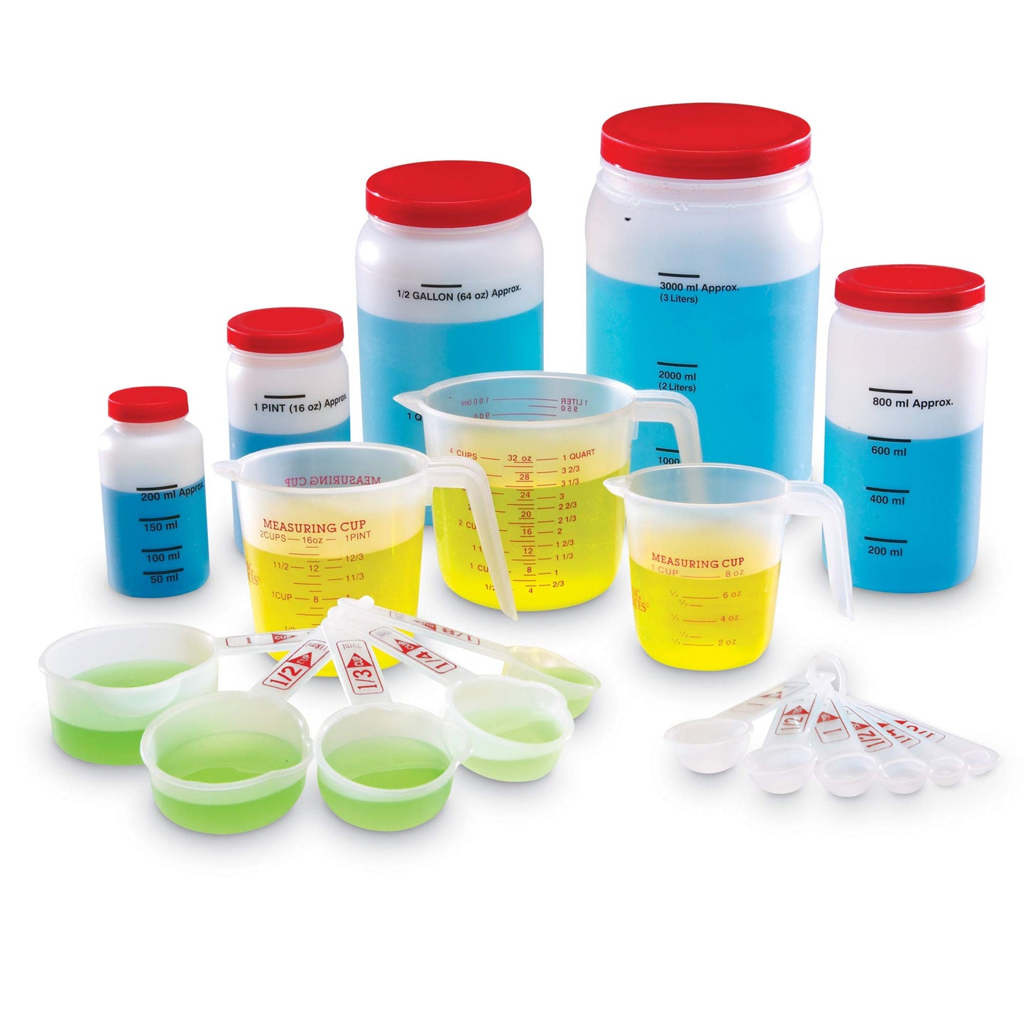 Learning Resources LER0360 Classroom Liquid Measuring Set, Science Classroom Accessories