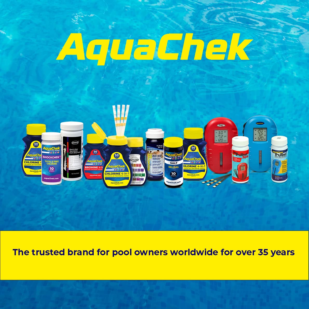 AquaChek 551236 7-Way 100 Count Pool Water Test Strips