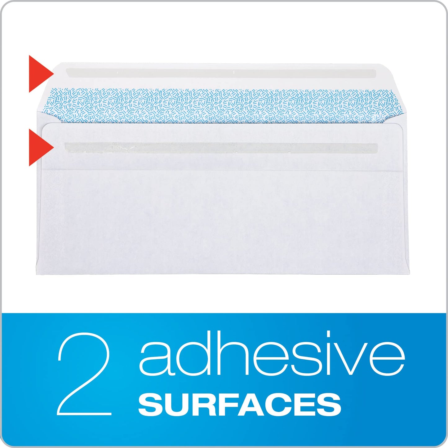 Columbian Envelopes, #9 Security, 500 Per Box, Double Window, REDI-Seal Self-Seal, White, 3-7/8" x 8-7/8", Security-Tinted Interior for Invoices and QuickBooks Statements