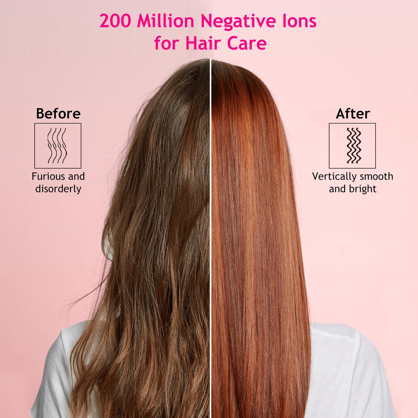 Cordless Hair Straightener Brush, Portable Ionic Hot Comb Straightener, 9 Levels of Intelligent Temperature Control, Mini Straightening Brush for Travel (Black)