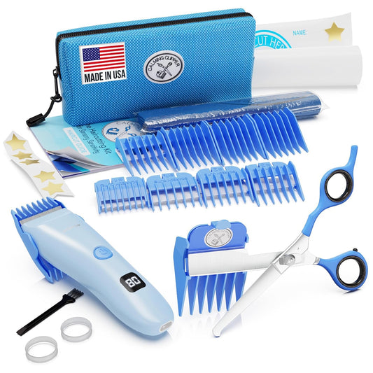 CALMING CLIPPER® - The Silent, Gentle Haircutting Kit for Children with Autism and Sensory Sensitivity - Includes Barber Cape (HAIRCUT HERO PROGRAM)