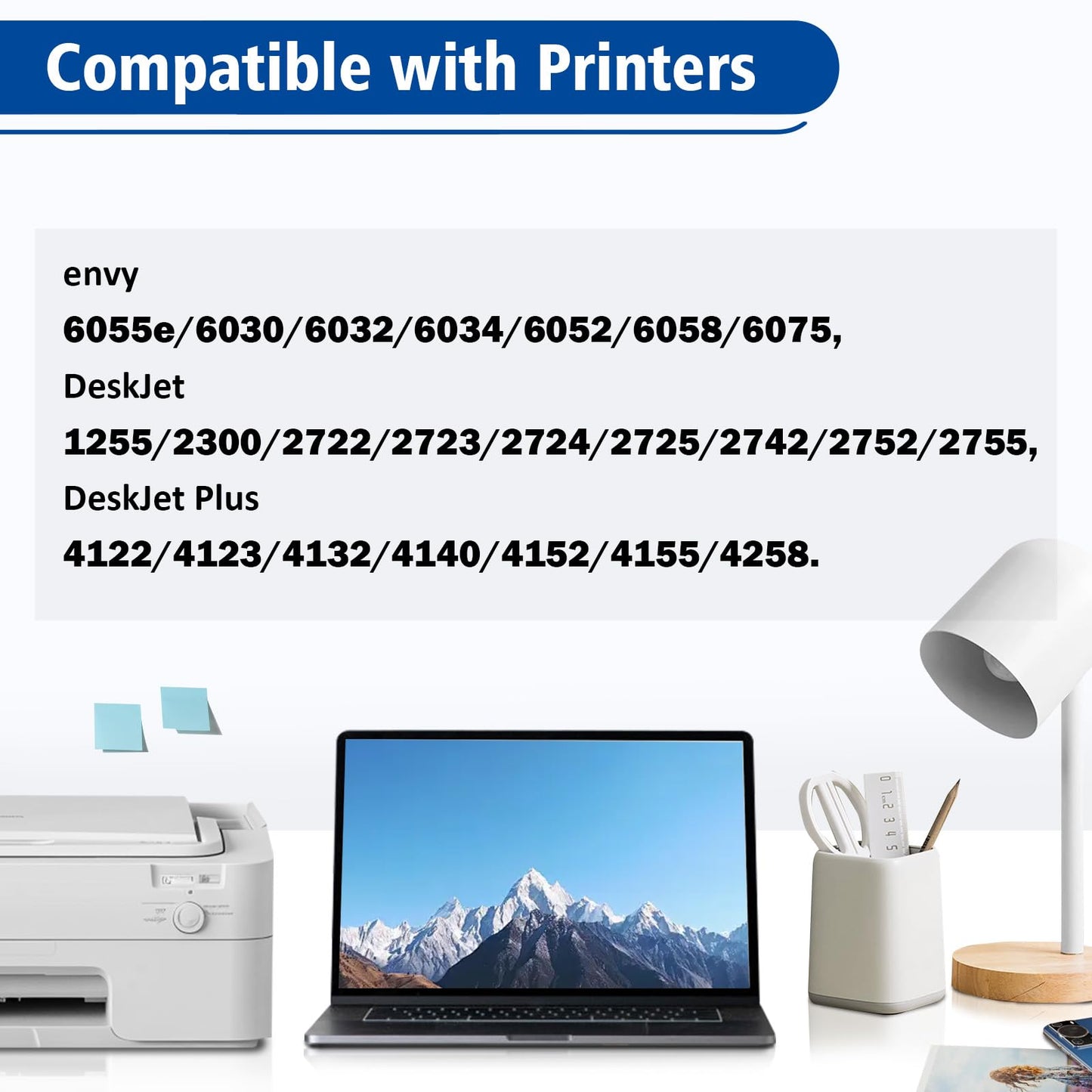67XL Ink Cartridge Black Replacement for HP Ink 67 67XL HP67 XL HP67XL for 2700 2700e 2752 2752e 2742e