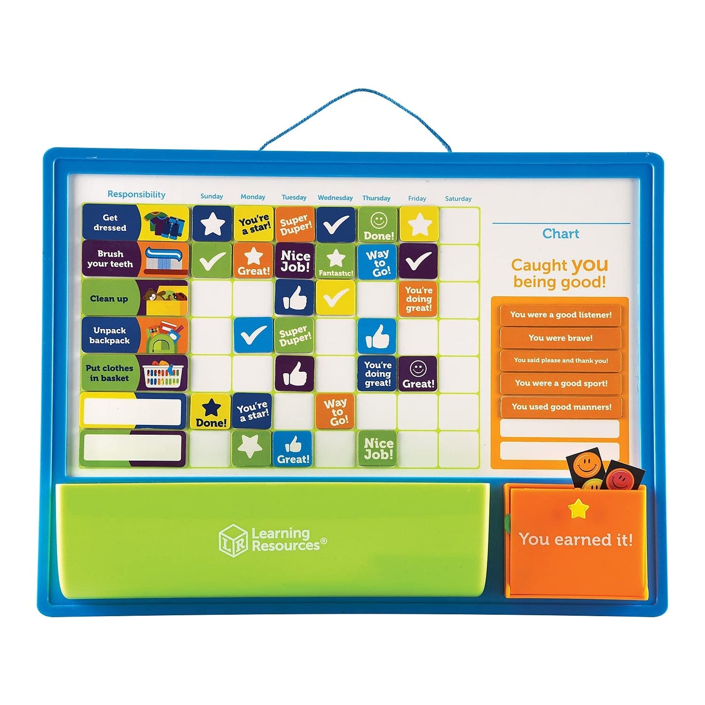 Learning Resources LER9580 Good Job Reward Chart, Custom Chore Chart for Kids, Multicolor