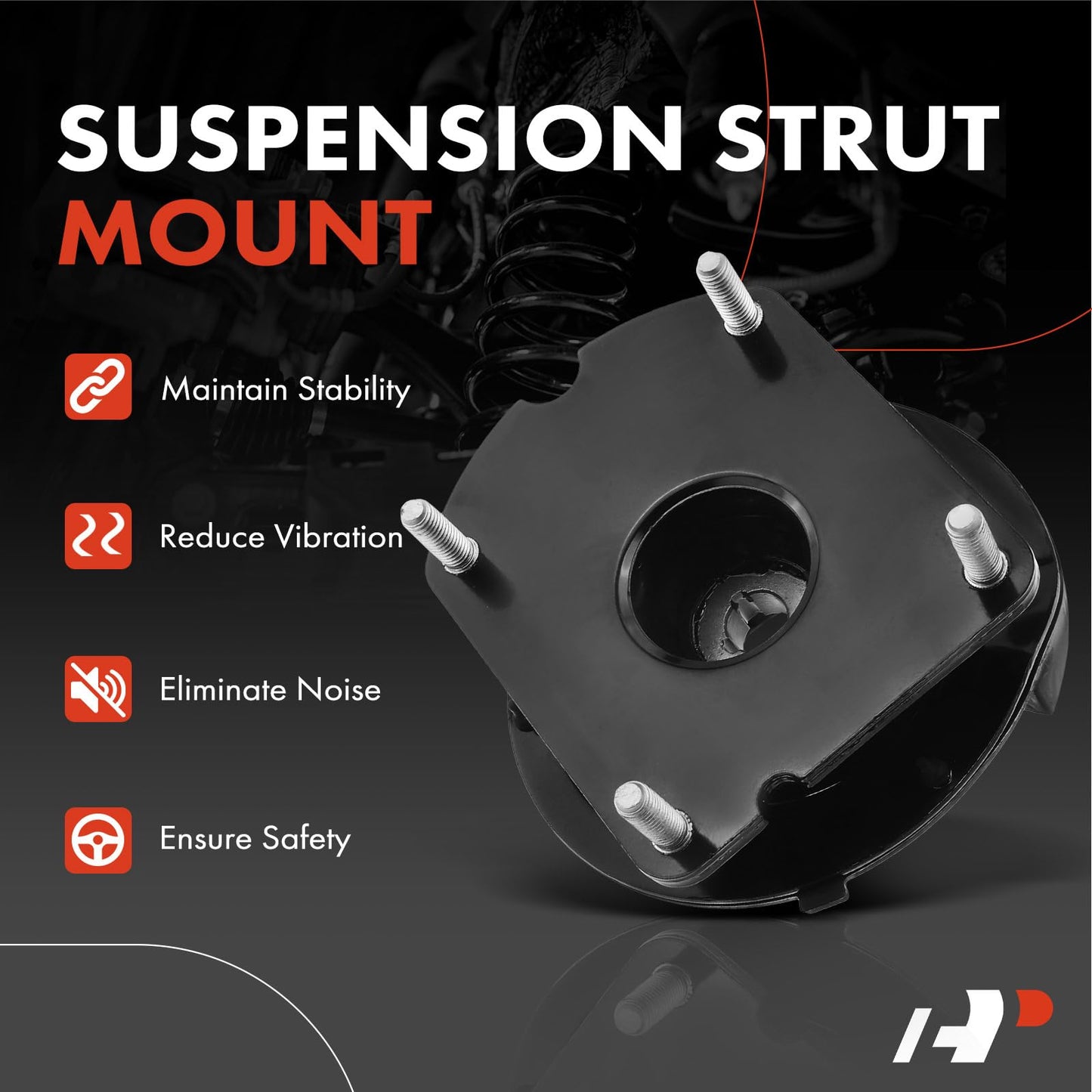 A-Premium Front Driver or Passenger Side Suspension Strut Mount Compatible with Ford Edge Mustang 2011-2014 Lincoln MKX 2011-2015