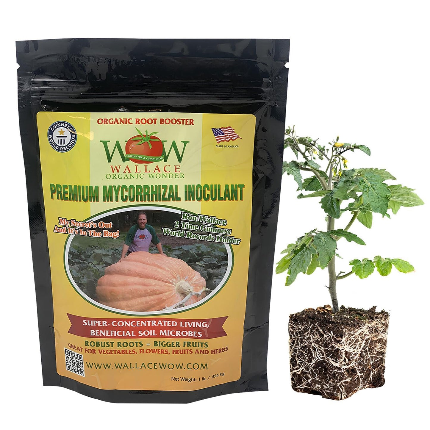 Wallace Organic Wonder Mycorrhizal Inoculant 1 Pound Mycorrhizal Fungi - Super Concentrated - Fresh Mycorrhizae for Plant, Garden Soil, & Potting