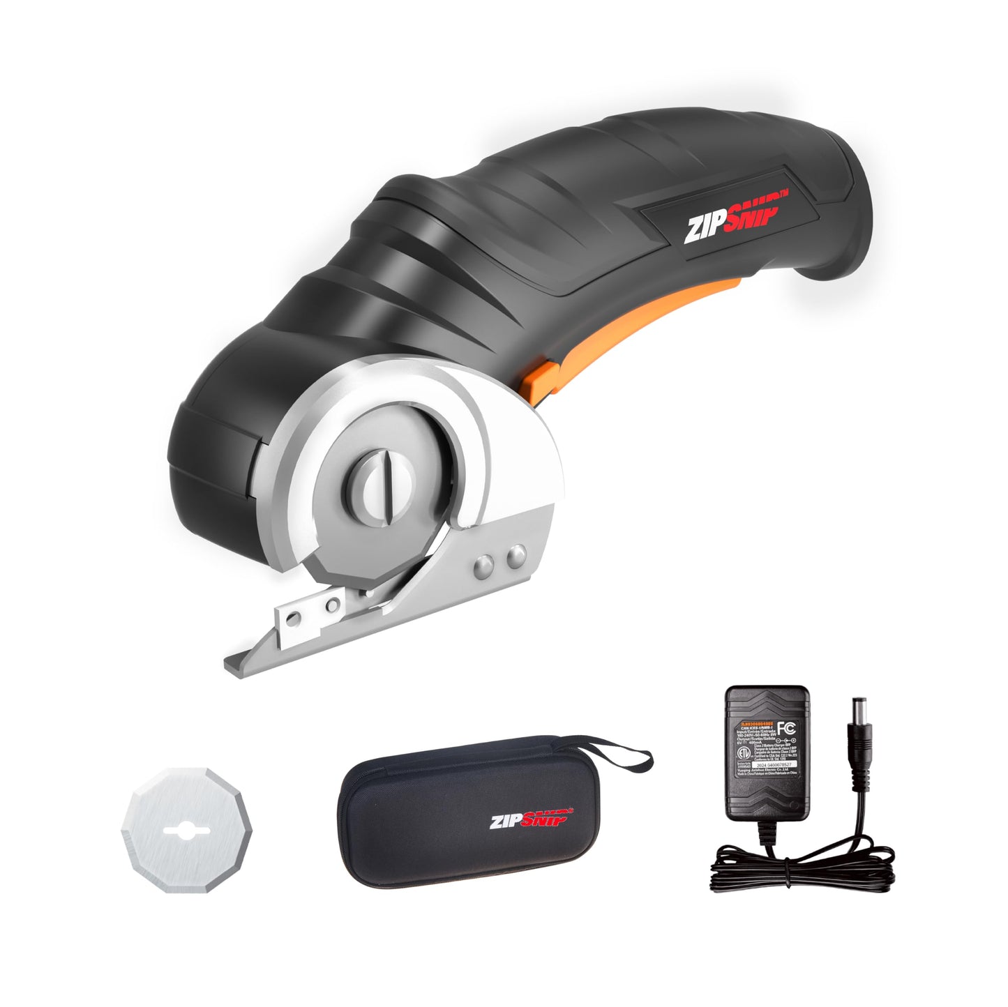 Worx Zipsnip Cordless Electric Scissors, Rechargeable Cardboard Cutter, 4V Powerful Fabric Scissors with 2 Safety Blades and Storage Bag WX082L.2
