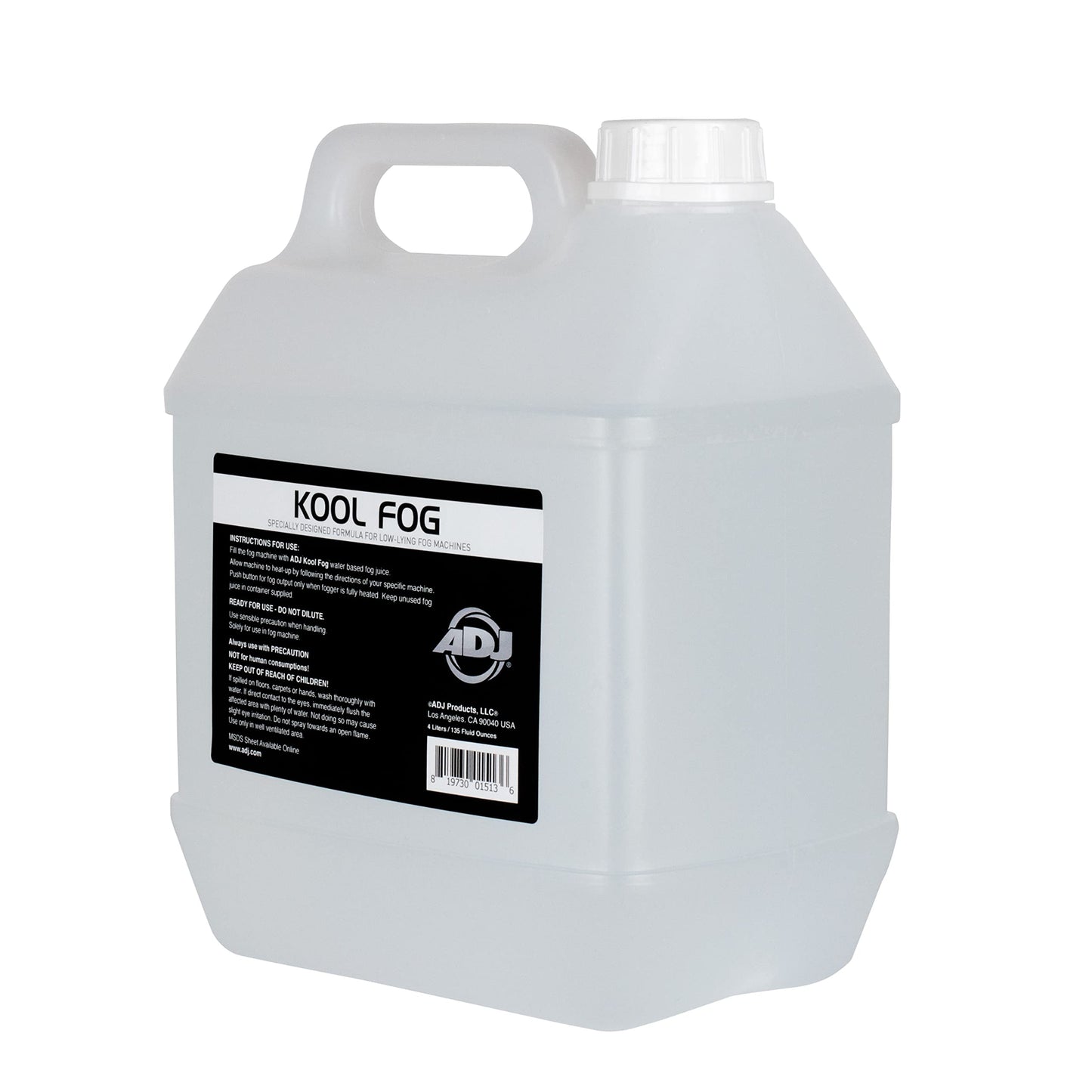 ADJ Products KOOL-FOG 1 Gallon Fog Fluid-Formulated for Low Lying Fog