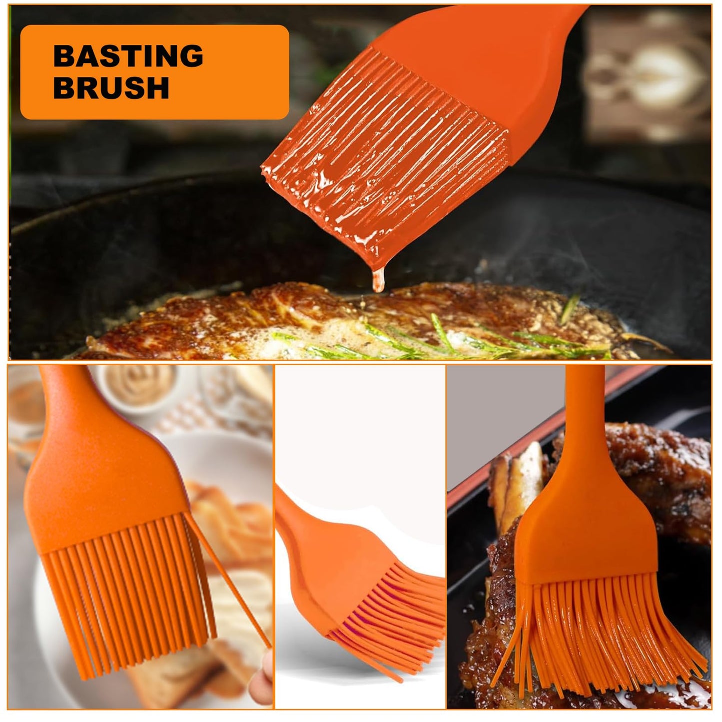 36 Inch Silicone Griddle Cover Mat Kit for Blackstone Grill/Blackstone Griddle Accessories, a Silicone Grease Liner, Heavy Duty Food Grade BBQ Accessories Mat for All Season Outdoor Protector