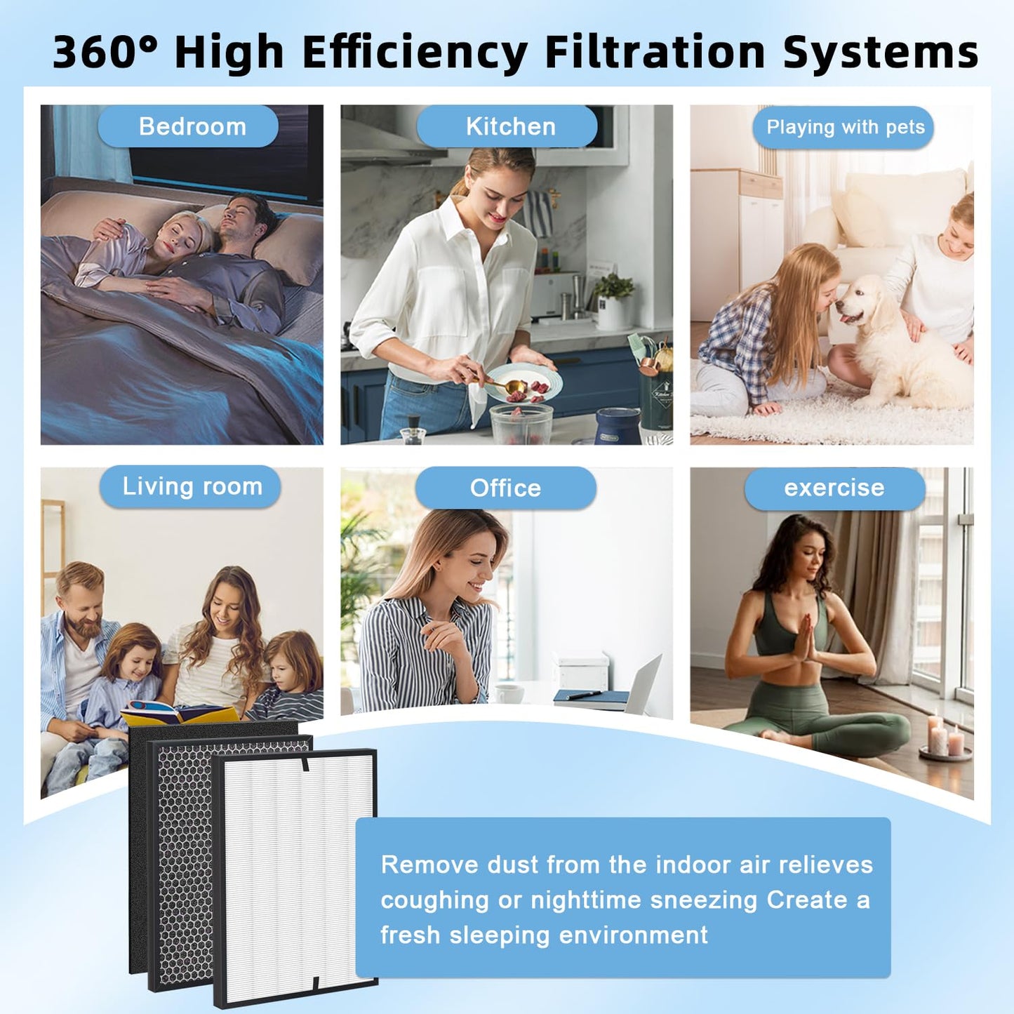 Amboseli 3000 Replacement Filters,2 Filter, 2 Activated Carbn and 6 Extra Carbn Pre-Filters