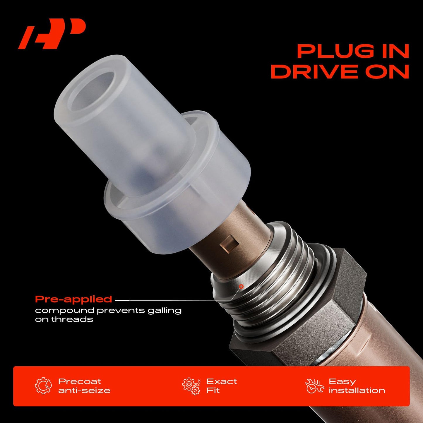A-Premium O2 Oxygen Sensor Compatible with Chevrolet, GMC, Cadillac, Buick Models - Silverado, Tahoe, Equinox, Impala, Malibu, Sierra, Acadia, Yukon, Escalade, Lucerne - 2-PC Set