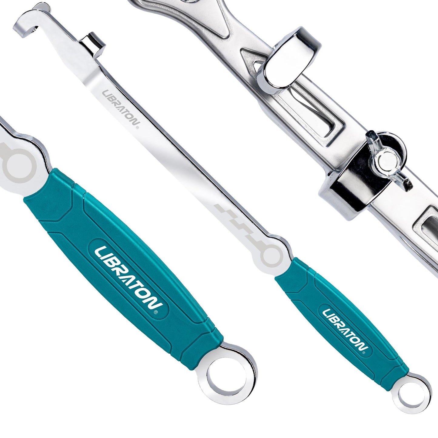 LIBRATON 15" Wrench Extender Tool Bar, Heavy Duty Universal Wrench Extender for Maximum Leverage, Torque Adaptor Extension for Automotive Repair & Mechanic, Extension Wrench with Non-Slip Grip