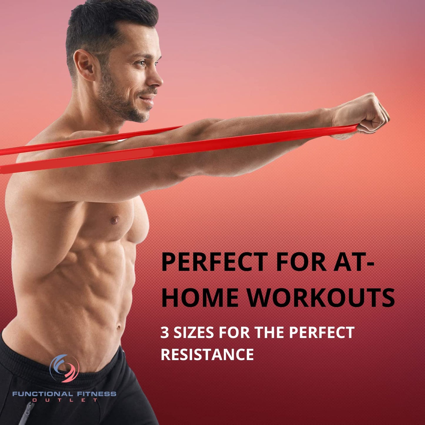 Rubberbanditz Pull Up Assist Bands Set by Functional Fitness. Heavy Duty Resistance and Assistance Training Band Set of 5