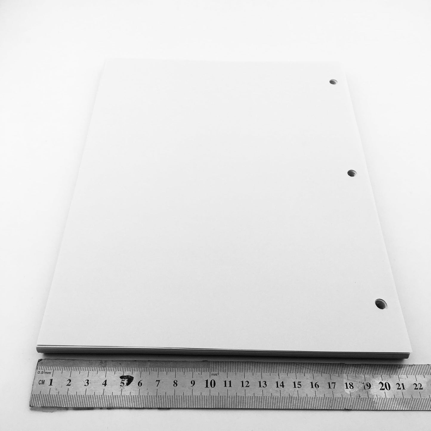 Shuokecrafts Loose Leaf Paper, 8.5" x 11", 100 Sheets, Brightness 100 Nits, 80 GSM, Letter Size, 3-Hole Punched for Binders
