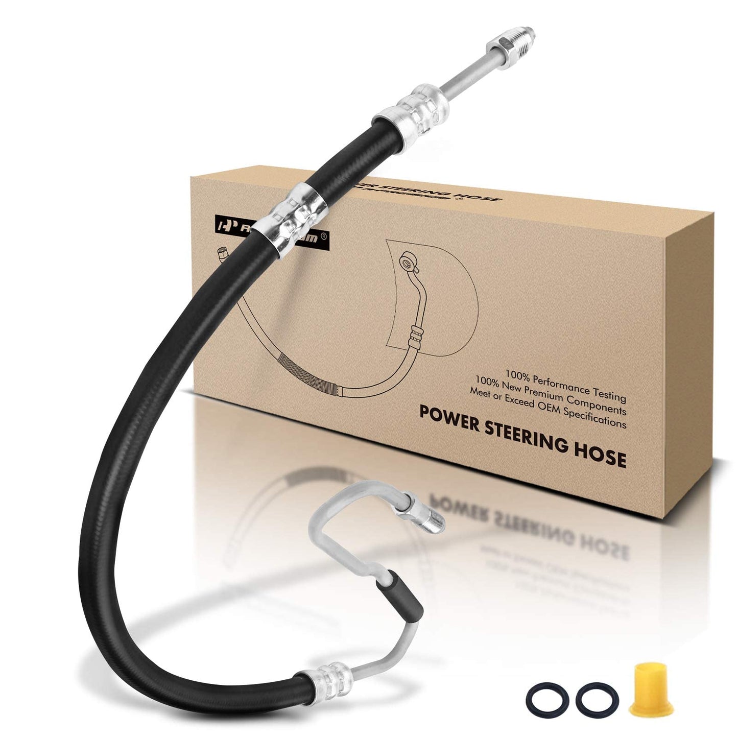 A-Premium Power Steering Hose Pressure Line Hose Assembly Compatible with Dodge Ram 1500 Pickup 2009-2010 Ram 1500 2011-2012 V8 5.7L