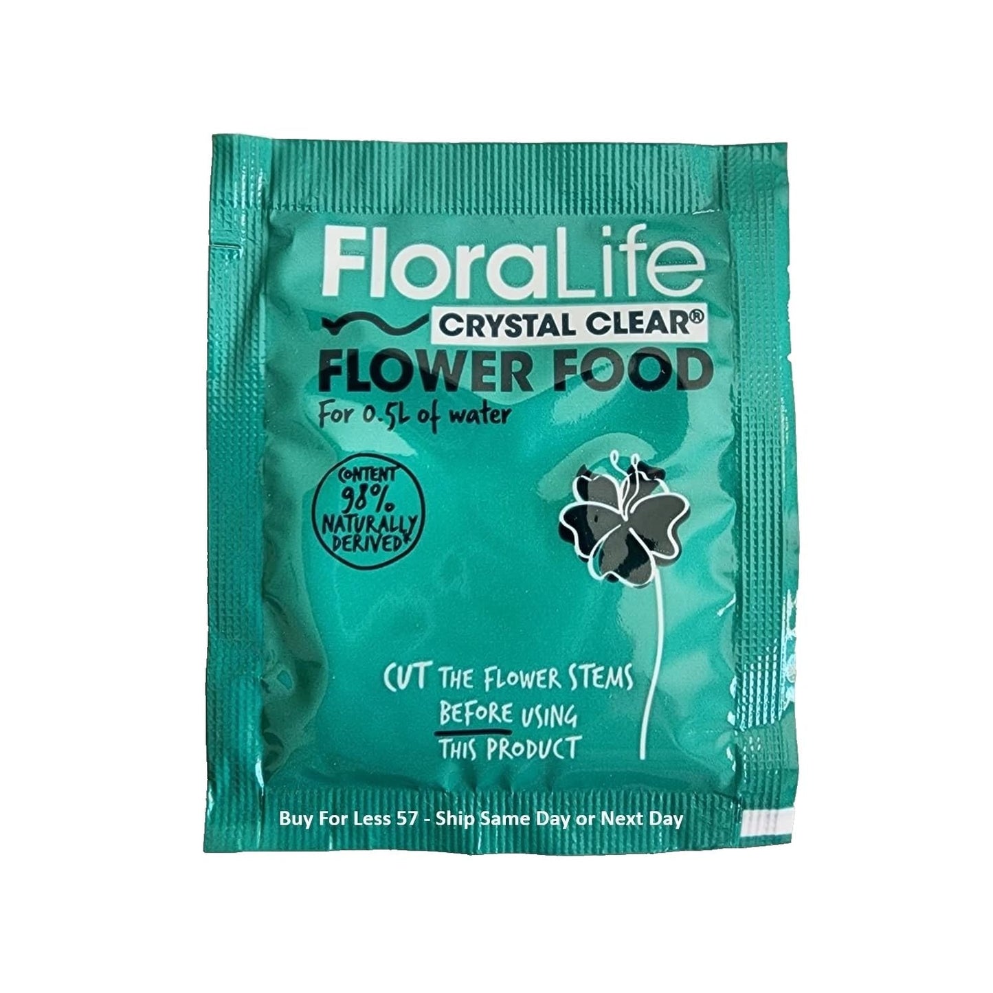 Cut Flower Food Floralife Crystal Clear 200 Powdered Packets 2.2 Lbs