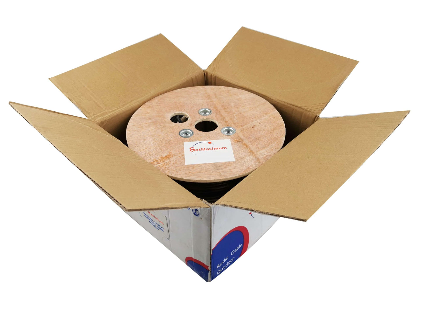 Cables Direct 14-Gauge Outdoor Speaker Wire, 250 Ft | 4 Conductor, Copper Clad Aluminum, Stranded Bulk Audio Cable | CL2, Direct Burial, UV Resistant