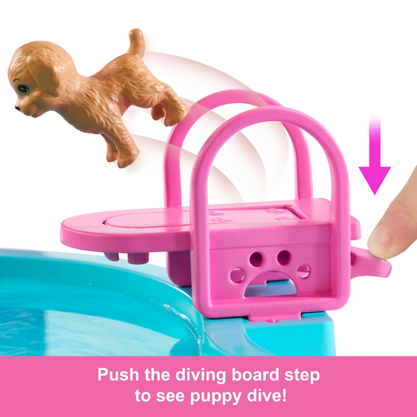 Barbie Dream Pool Playset with 6 Play Areas, Including Slide & Bubbling Hot Tub, Plus 20+ Accessories Like Pet, Floaties & More