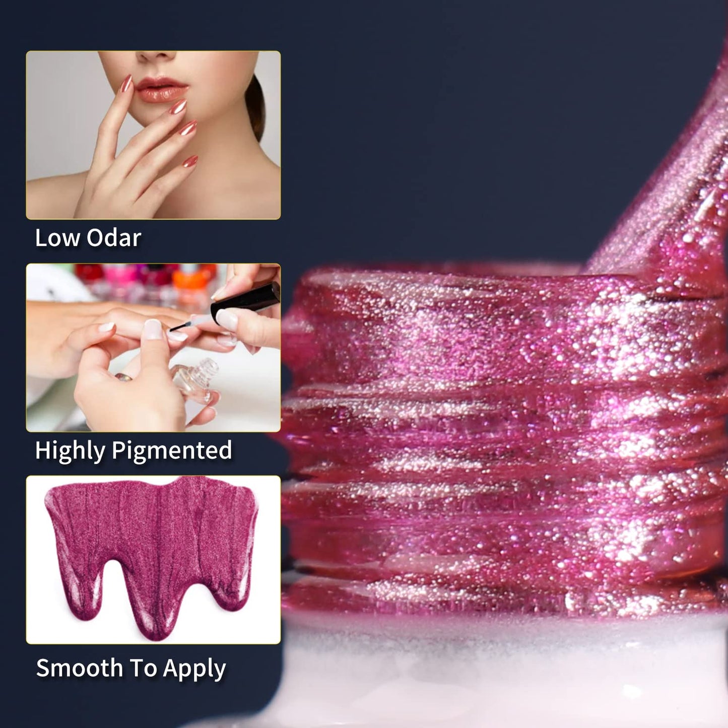 Clara Colors Cat Eye Gel Nail Polish Set of 12 Colors Magnetic Nail Polish Set Holographic Glitter 9D Galaxy Series Cat Eye Gel Polish Set with 2 Magnet Stick for Home DIY Soak Off UV LED Manicure Nail Salon