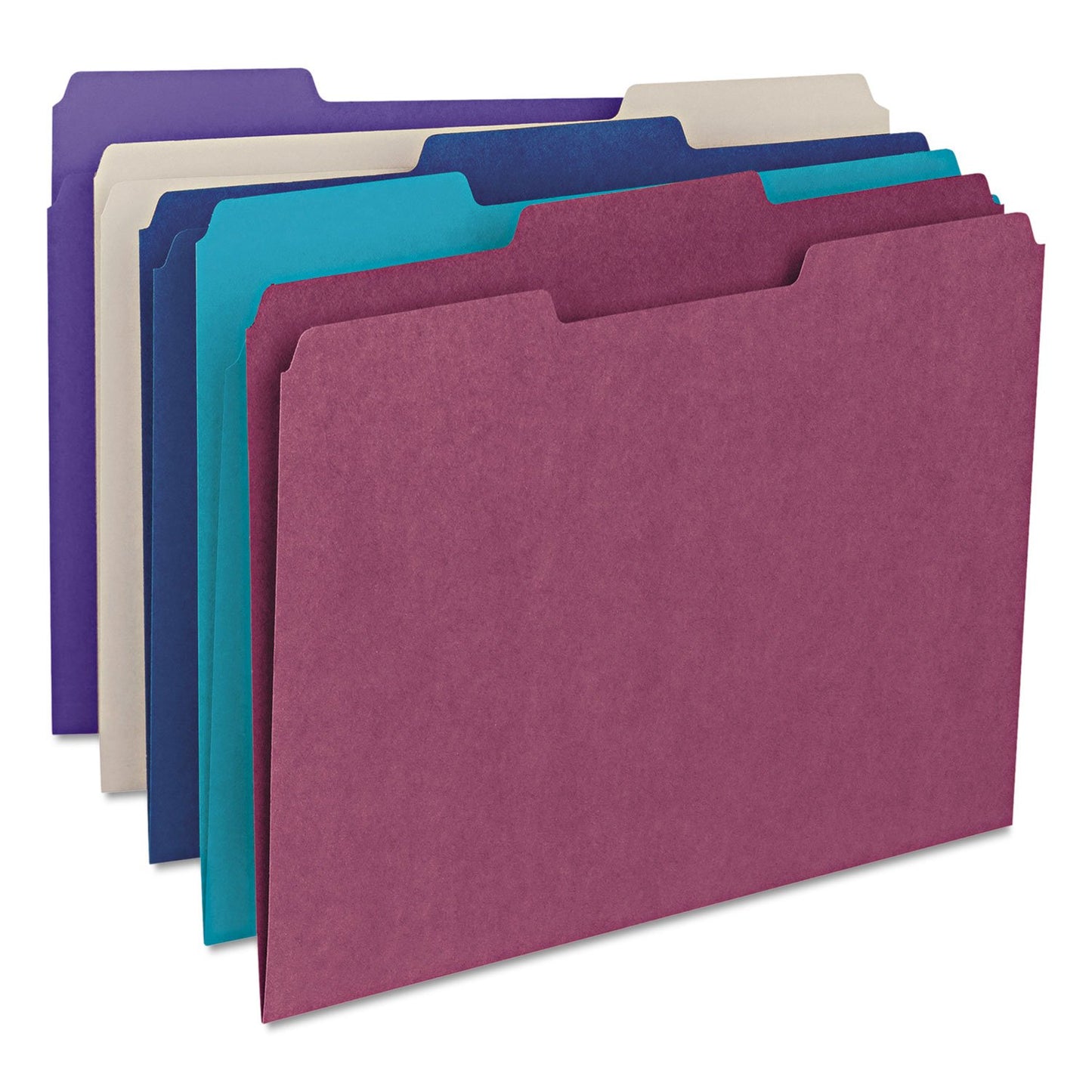 Smead 1/3-Cut File Folders, Letter Size, Gray, 100 Per Box (12343)