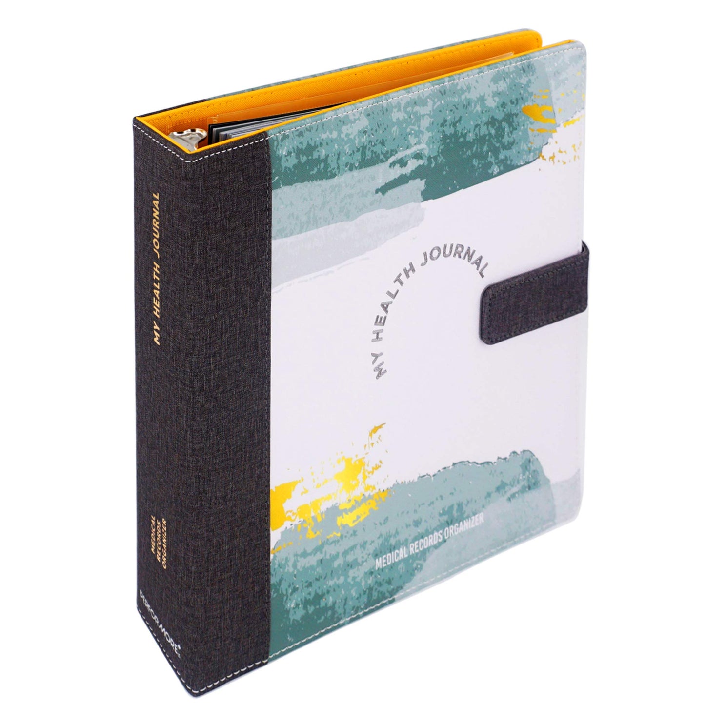 Performore My Health Journal Medical Records Organizer, Professionally Printed Tabs in a 3-Ring Binder, Medical Record Book for Patients, Caregivers and Family
