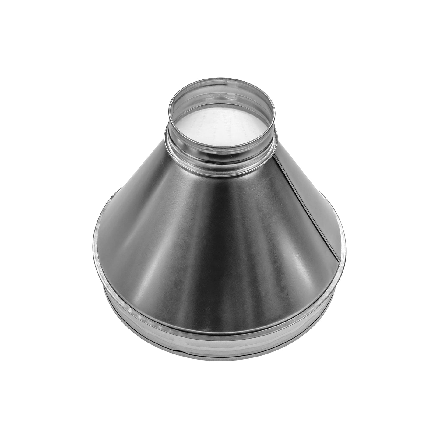 Repa Market 10" to 4" Inch Duct Reducer/Increaser – Galvanized Steel Vent Pipe Adapter HVAC & Dryer Vent Systems – Round Metal Coupling Connector for Exhaust Fans, Bathroom Ventilation, Kitchen Hoods